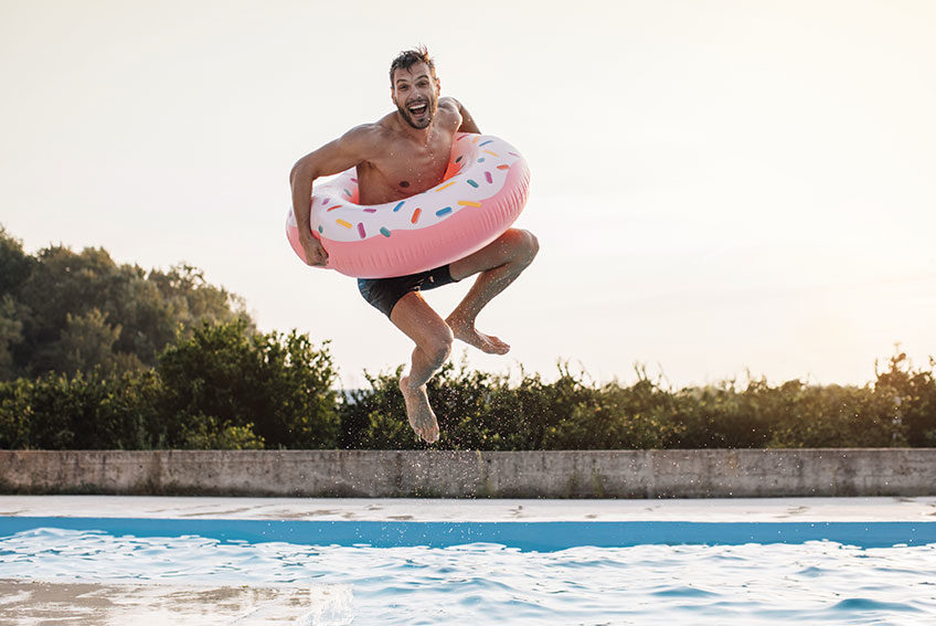 Jumping into Pool